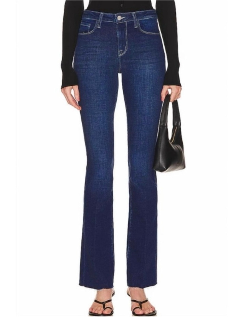 L'AGENCE Ruth Straight Leg Jeans Size 23 Colour Sutton Dark Blue
